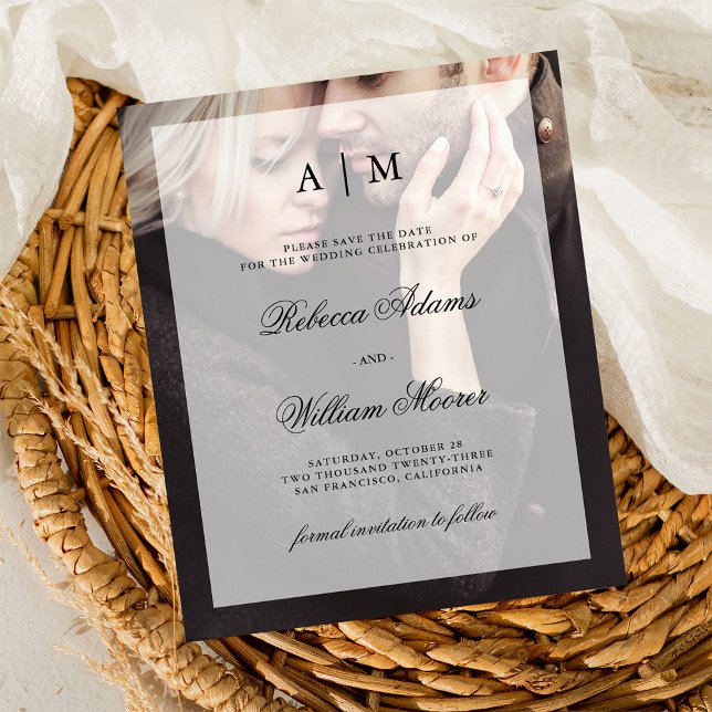 Budget Wedding Save the Date | Photo with Overlay Flyer (Creator Uploaded)