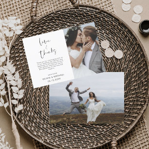 Budget Wedding Thank You Photo