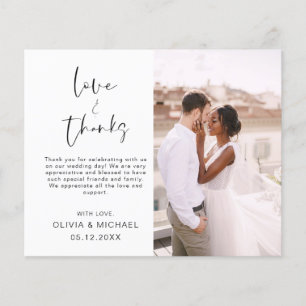 Budget Wedding Thank You Photo Flyer