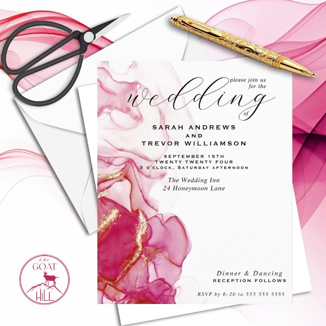 Budget Wedding Viva Magenta Alcohol Ink (Creator Uploaded)