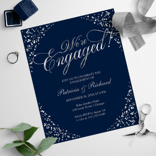 Budget We're Engaged Engagement Party Invitation