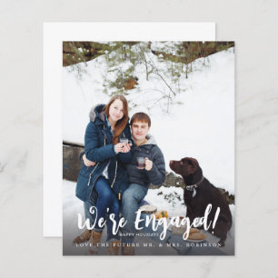 Budget We're Engaged Minimalist V Photo
