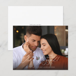 Budget We're Engaged Photo E Holly Berry Holiday W