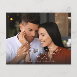 Budget We're Engaged Photo E Holly Berry Holiday W Flyer