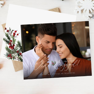 Budget We're Engaged Photo Ele Holly Berry Holiday