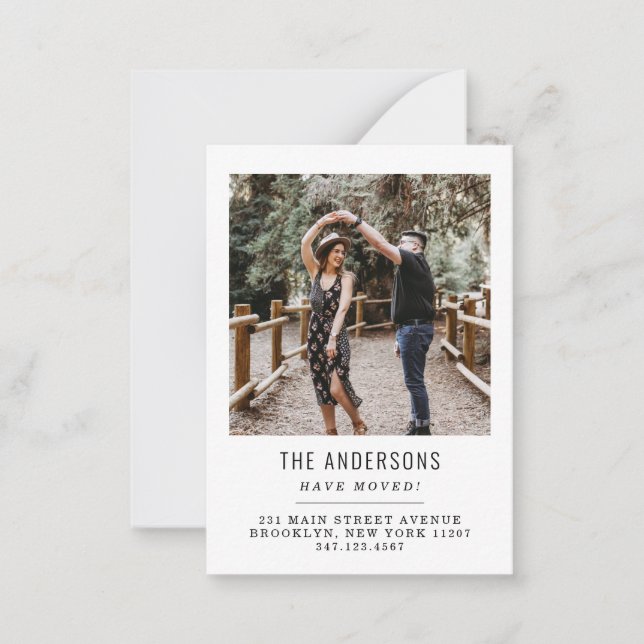 Budget We've Moved Change of Address Photo Moving Card (Front)