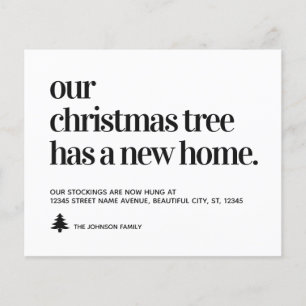 Budget We've Moved Christmas Tree New Home Moving