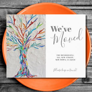 Budget We've Moved Family Tree Moving Card
