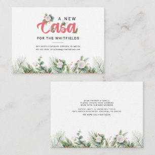 Budget We've Moved Floral Change of Address Moving Card