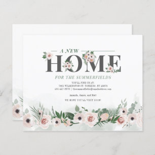 Budget We've Moved Floral New Address Announcement