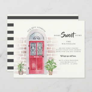 Budget We've Moved Watercolor Moving Announcement