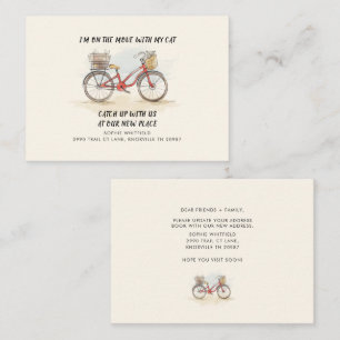 Budget We've Moved Watercolor Moving Announcement 