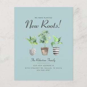 Budget We've Planted New Roots Moving Announcement