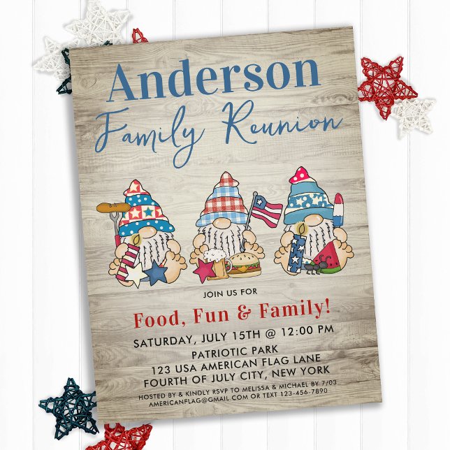 Budget Whimsical Gnomes Family Reunion Invite (Creator Uploaded)