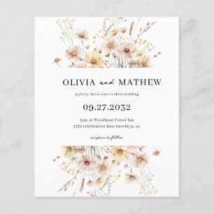 BUDGET Whimsical Rustic Meadow Wildflower Wedding