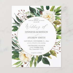 Budget White Floral & Greenery 2 Wedding