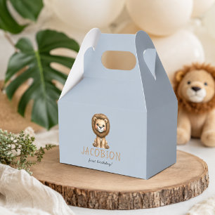 Budget Wild One Safari Animals Boy Birthday Party Favour Box