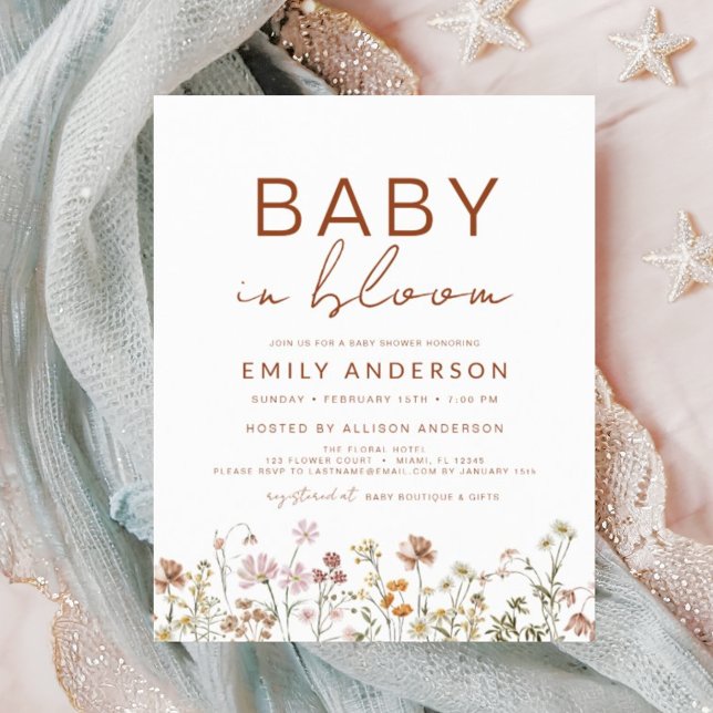 Budget Wildflower Baby in Bloom Baby Shower (Creator Uploaded)