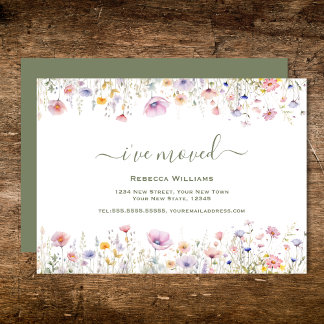 Budget Wildflower I've Moved | New Address