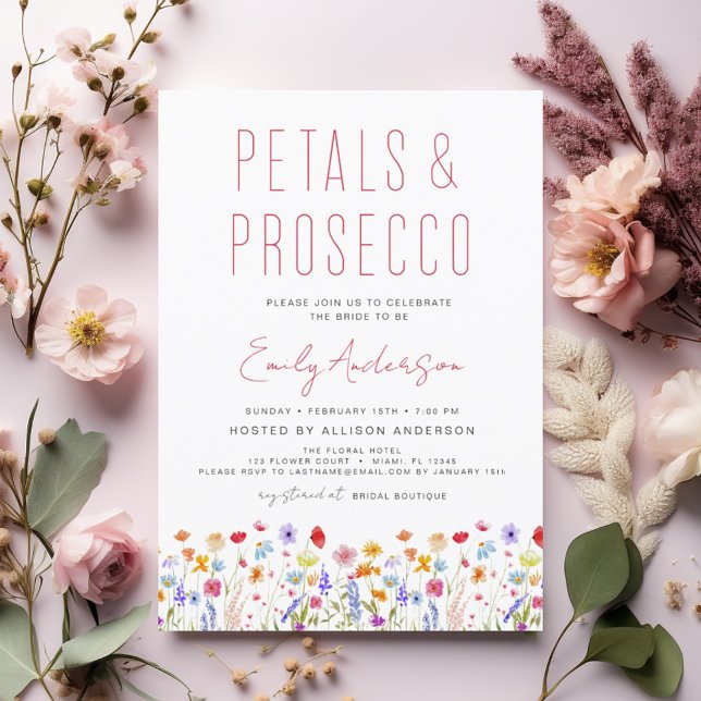 Budget Wildflower Petals & Prosecco Bridal Shower (Creator Uploaded)