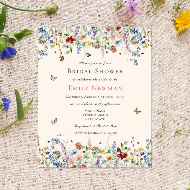 Budget Wildflowers & Butterflies Bridal Shower (Creator Uploaded)