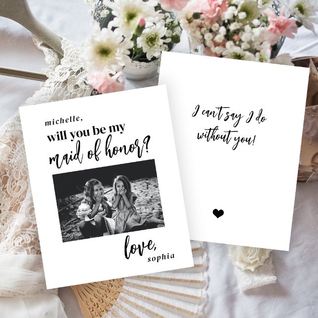 Budget will you be my maid of honour photo proposa (Creator Uploaded)