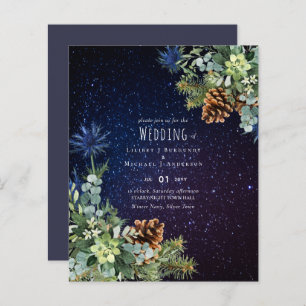 BUDGET Winter Eucalyptus Pine Cones Wedding