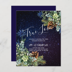 BUDGET Winter Eucalyptus Pine Cones Wedding