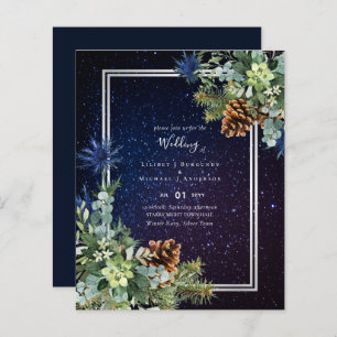 BUDGET Winter Eucalyptus Pine Cones Wedding