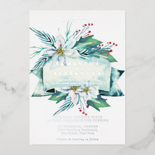 Budget Winter Floral Bouquet Watercolor Wedding