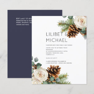 BUDGET Winter Wedding Eucalyptus Greenery Roses