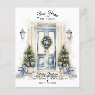 BUDGET Winter White Christmas Door New Home Moving