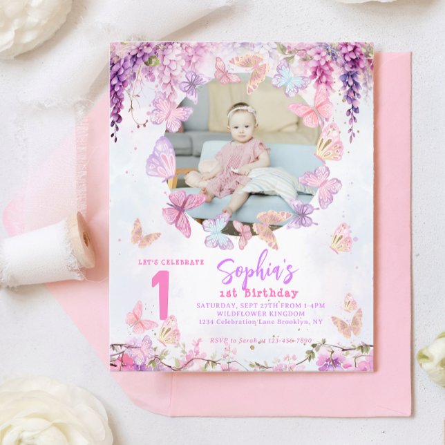 BUDGET Wisteria Butterfly Kids Photo Birthday (Creator Uploaded)