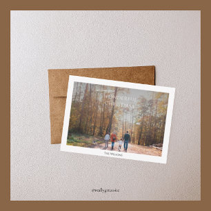 budget wonderful christmas one photo christmas card