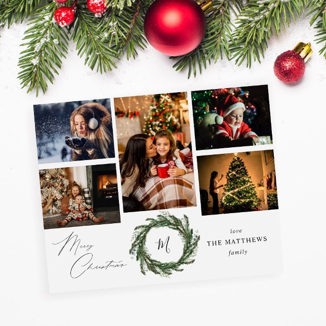 Budget Wreath Monogram 5 Photo - for Small & Large Flyer (Creator Uploaded)