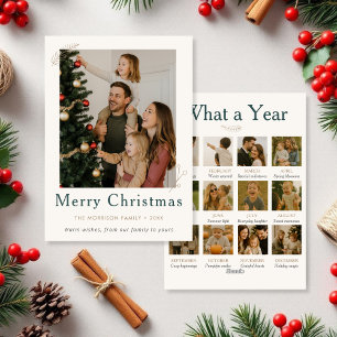 Budget Year in Review Christmas What a Year Holiday Card