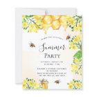 Budget yellow florals cutebumble bees summer