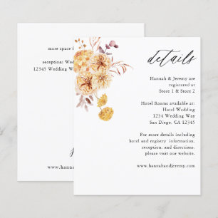 Budget: Yellow Golden Floral Boho Details