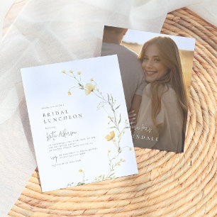 Budget Yellow Wildflower Boho Bridal Shower Photo