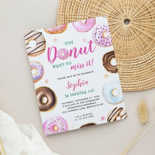 BUDGET You Doughnut Want to Miss it Birthday