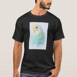 Budgie Bird No 14 Animal Portrait Illustration T-Shirt