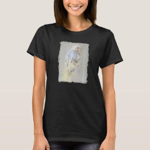 Budgie Bird No 7 Animal Portrait Illustration T-Shirt