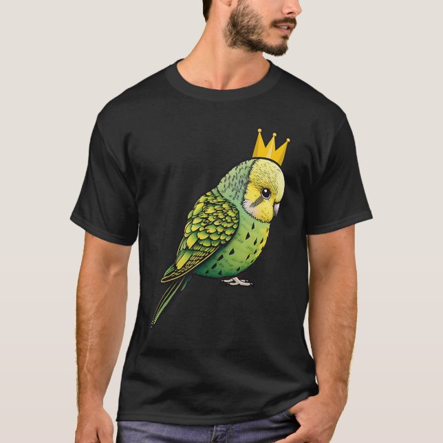 Budgie Bird Parakeet For Budgerigar Owner T-Shirt (Front)
