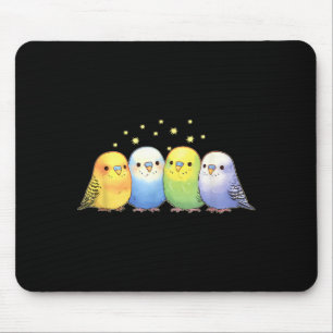 Budgie Birds Parakeet Parrot Funny Budgies Mouse Mat