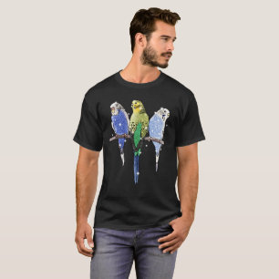 Budgie Budgerigar Glitter T-Shirt