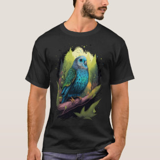 Budgie Budgerigar Parakeet Bird Nature Birdwatchin T-Shirt