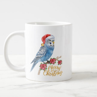 Budgie Christmas Large Coffee Mug