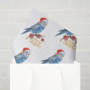 Budgie Christmas  Tissue Paper