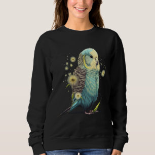 Budgie Dandelion Flower Budgerigar Parakeet Bird Sweatshirt