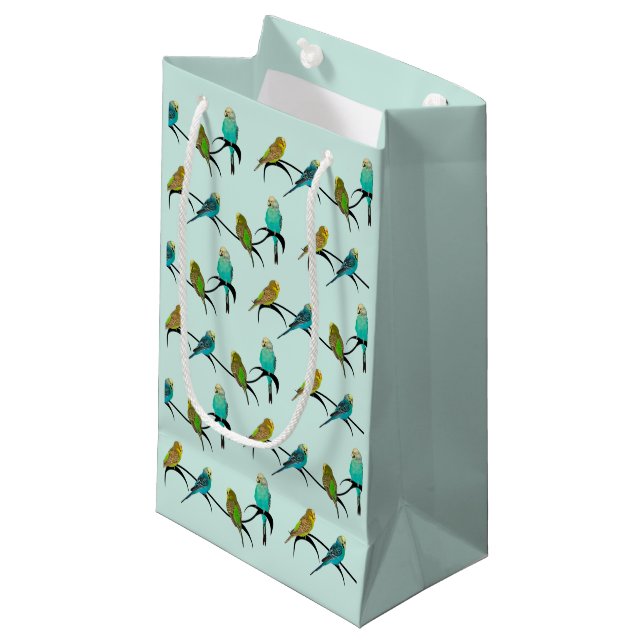 Budgie Frenzy Gift Bag (Front Angled)